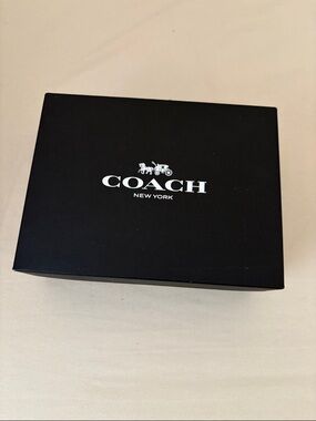 Small Coach Gift Black Box with White Logo